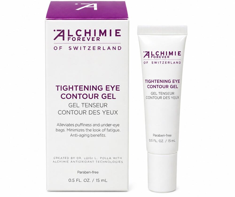 Alchimie Forever Tightening Eye Contour Gel 0.5 oz Anti-Puffiness Paraben-Free